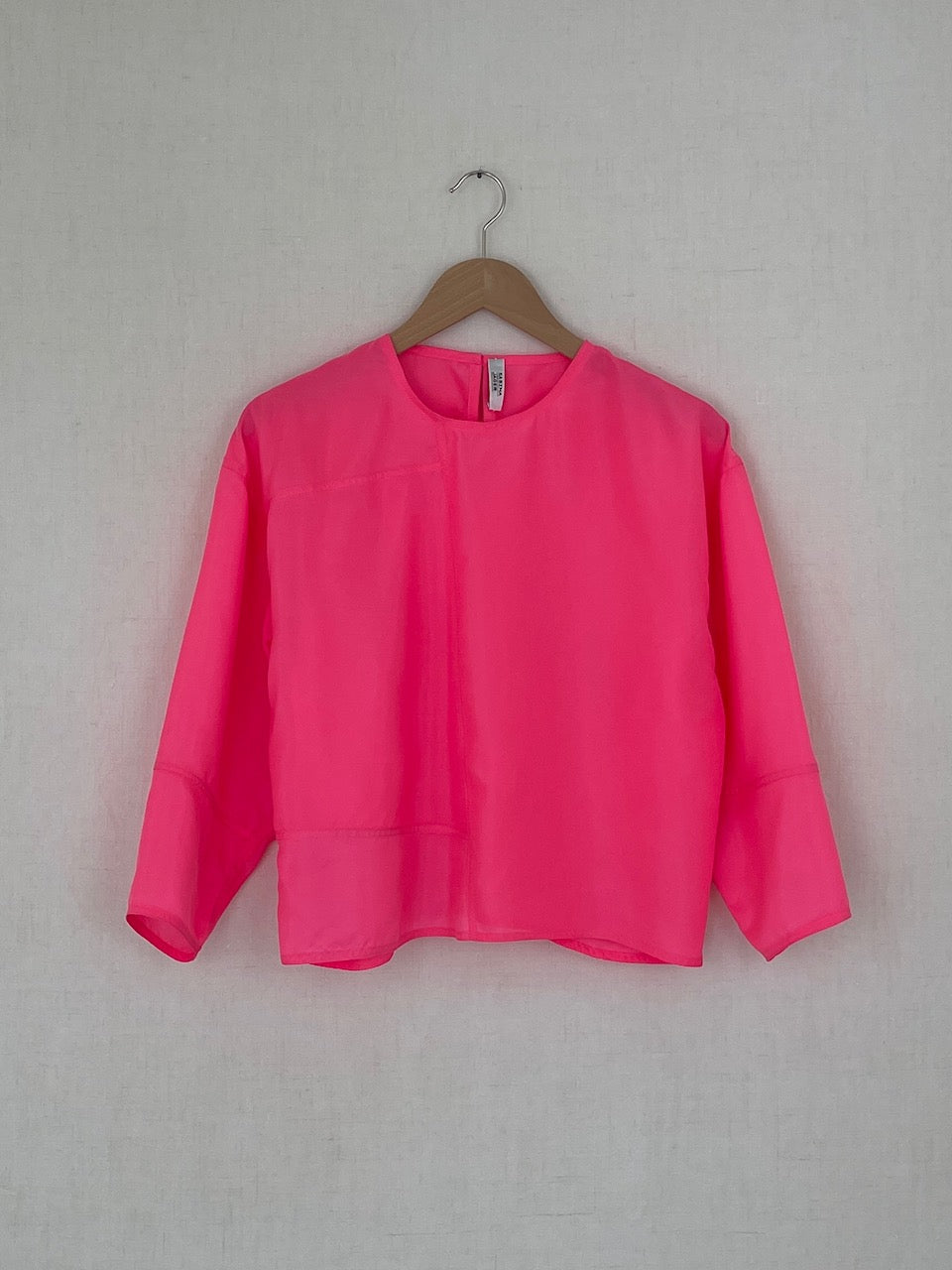 PINK SILK TOP - ONE SIZE