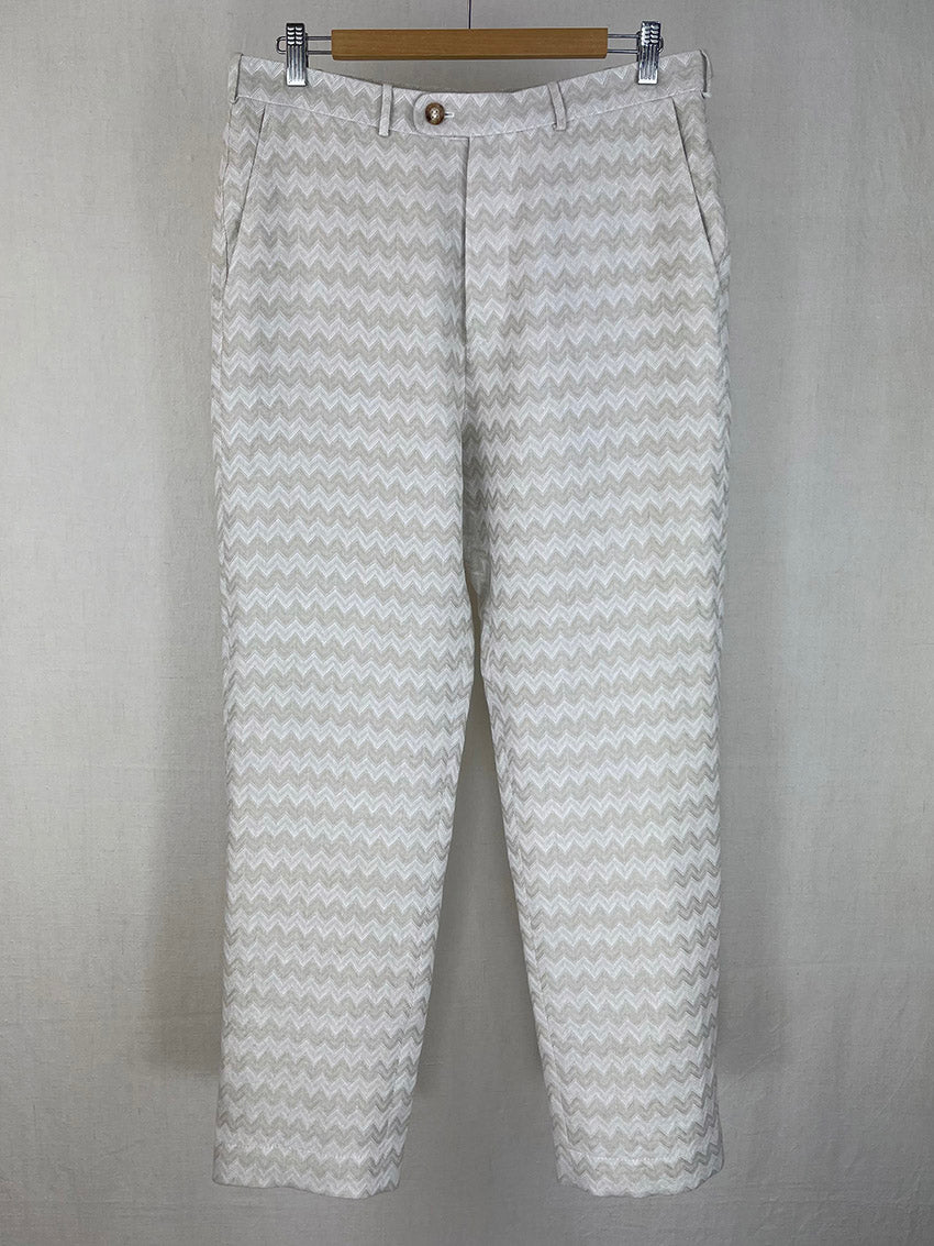 LINEN TABLECLOTH TROUSERS - SIZE 32